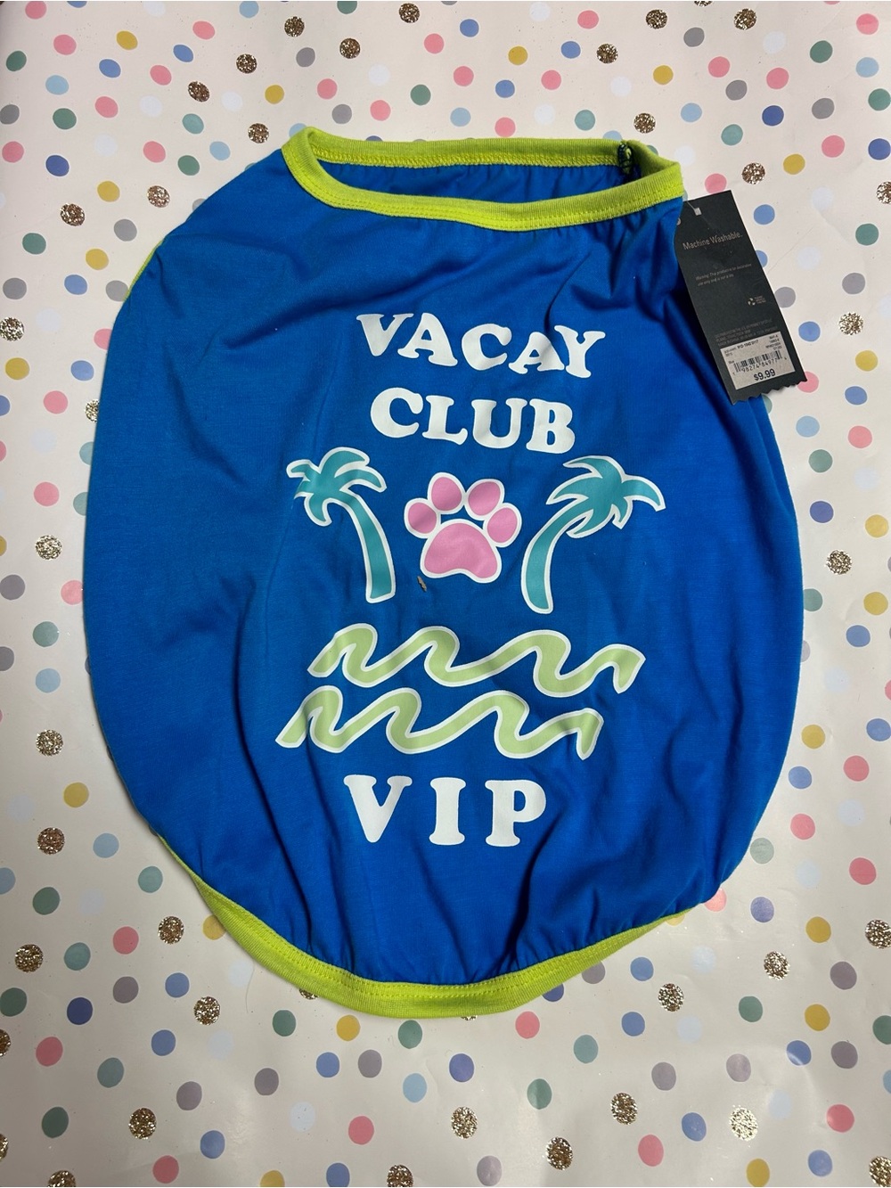 Vacay Club VIP Dog Tee by Paw and Tail‎ size L
